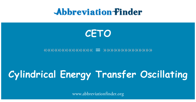 CETO: Lieriömäinen energian siirron värähtelevän