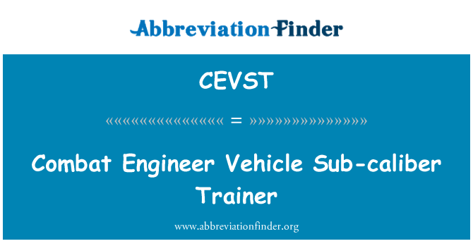 CEVST: 战斗工程车分口径教练