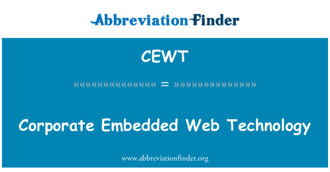 CEWT: Firemní vložené webové technologie