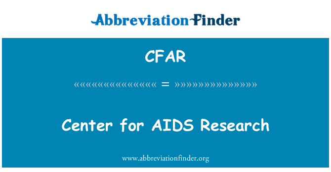 CFAR: Centrum voor AIDS-onderzoek