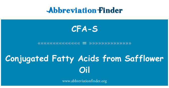 CFA-S: مترافق الأحماض الدهنية من زيت القرطم