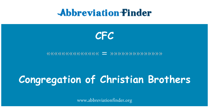 CFC: Congregation of Christian Brothers