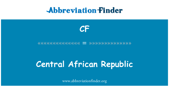 CF: Central African Republic