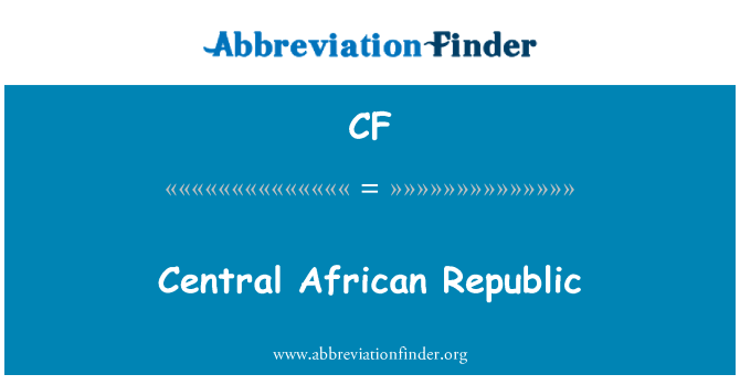 CF: Central African Republic