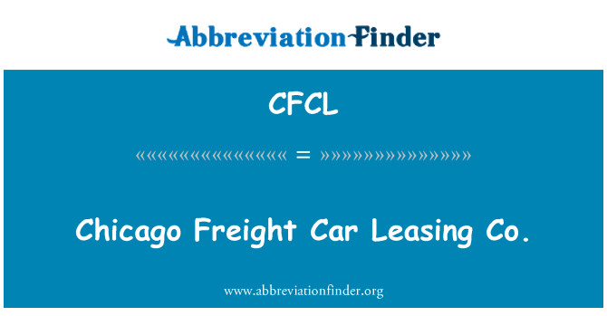 CFCL: Chicago kravas automašīnas līzings co