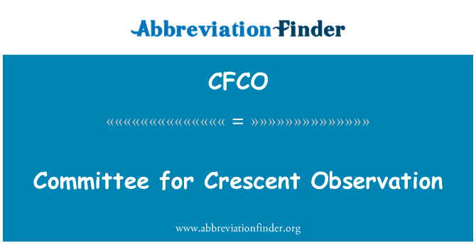 CFCO: Udvalget for Halvmåne Observation