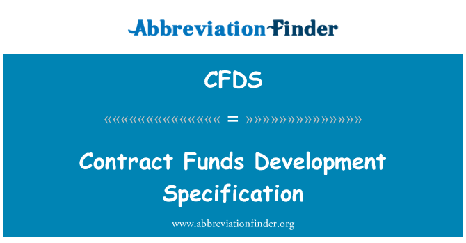CFDS: Contrato fondos desarrollo especificación