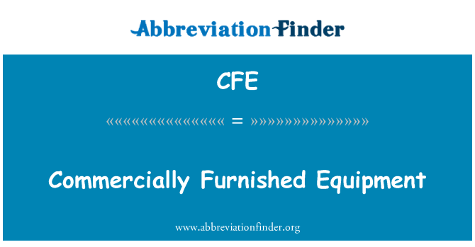 CFE: อุปกรณ์ตกแต่งในเชิงพาณิชย์