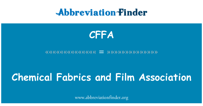 CFFA: پارچه های شیمیایی و انجمن فیلم