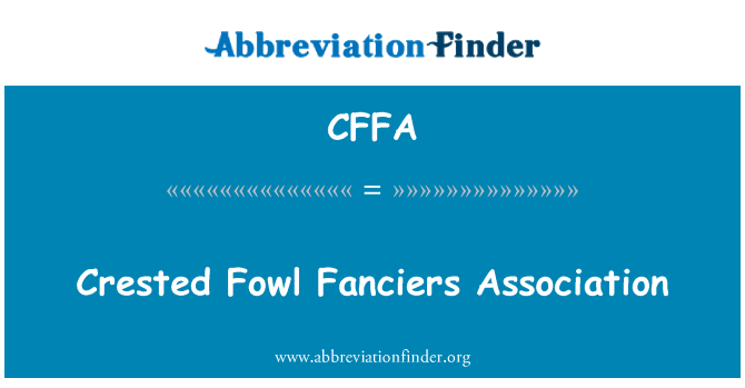 CFFA: Czubaty ptactwo miłośnicy Stowarzyszenie