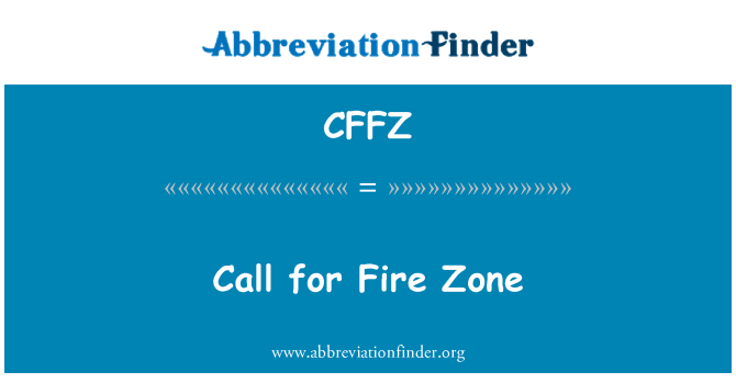 CFFZ: Razpis za požarno območje