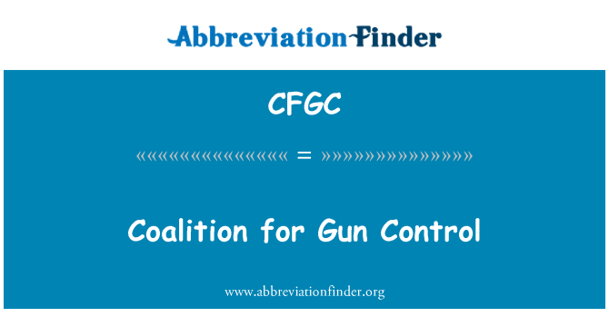 CFGC: Coalition for Gun Control