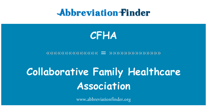 CFHA: Association de santé familiale collaborative