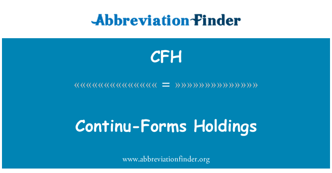 CFH: Průběžně formy hospodářství