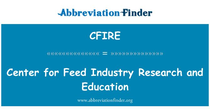 CFIRE: Centro per l'industria alimentare ricerca e formazione