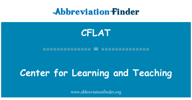 CFLAT: Center for Learning and Teaching