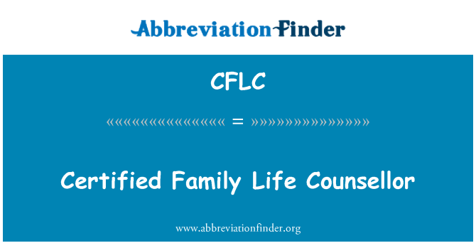 CFLC: سند یافتہ خاندان کی زندگی کا صلاح