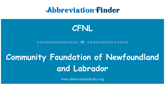 CFNL: Community Foundation of Newfoundland and Labrador