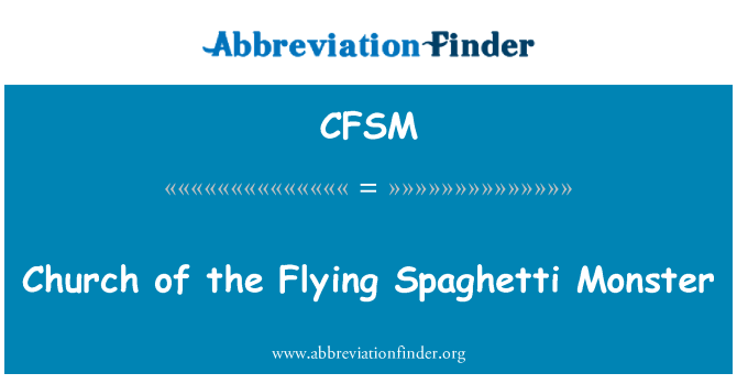 CFSM: Kirkko Flying Spaghetti Monster