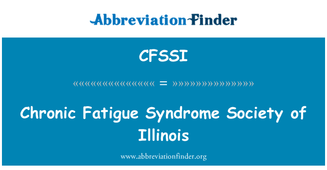 CFSSI: Krónikus fáradtság szindróma Society of Illinois
