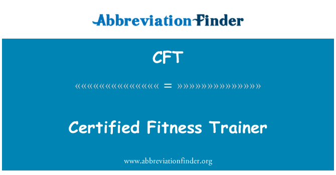 CFT: Gecertificeerde Fitnesstrainer