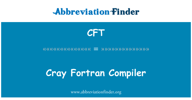 CFT: Editjaw Cray-FORTRAN kif