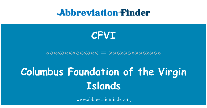 CFVI: Columbus Foundation of the Virgin Islands