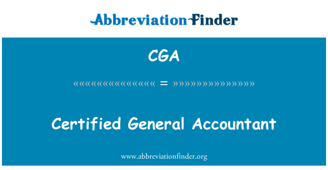 CGA: Certificado geral de contador
