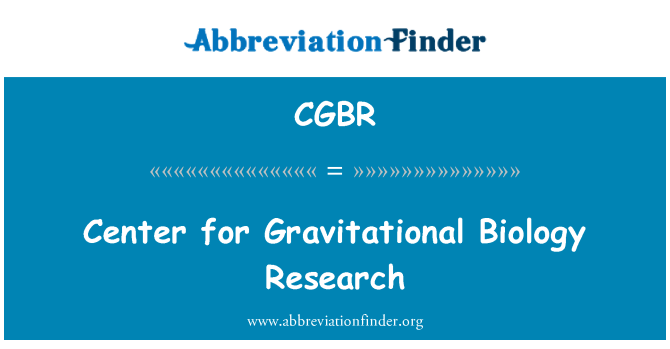 CGBR: Gravitatsioonilise bioloogia uurimiskeskuse