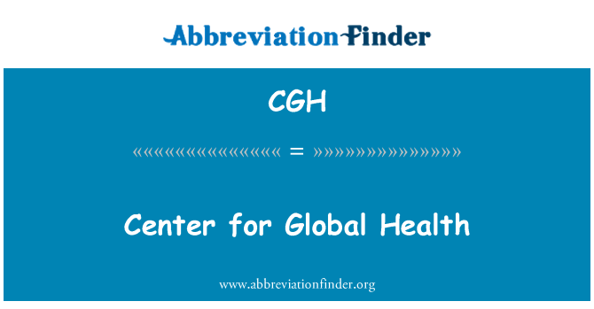 CGH: Iċ-ċentru għas-saħħa globali