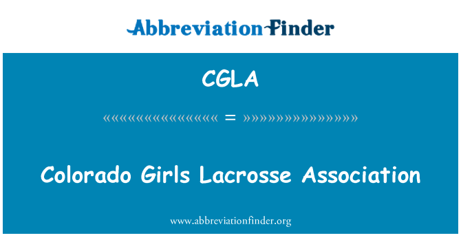 CGLA: Colorado dívky Lacrosse Association