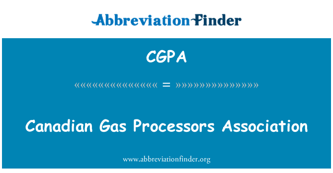 CGPA: Kanada Gas prosesor Asosiasi