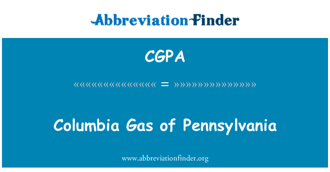 CGPA: Columbia plina Pennsylvania