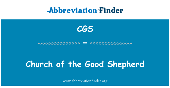 CGS: Church of the Good Shepherd