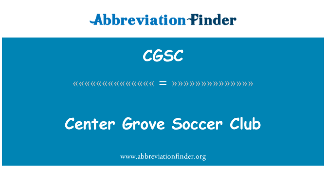 CGSC: Club de futbol centre Grove
