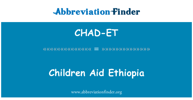 CHAD-ET: Kanak-kanak membantu Habsyah