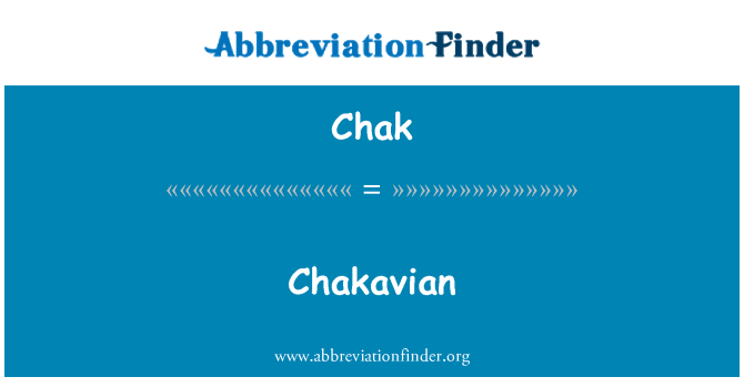 Chak: Chakavian