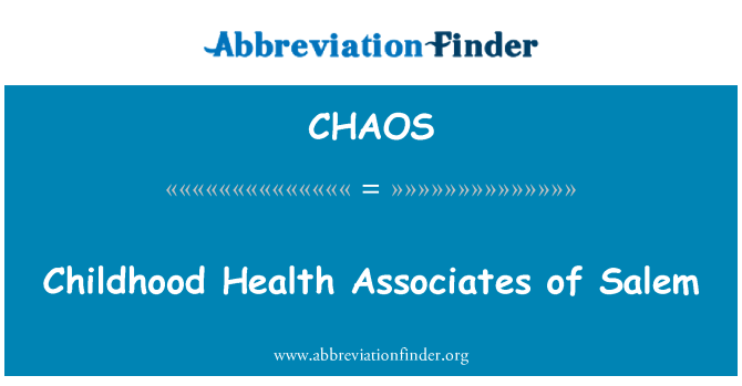 CHAOS: Kindheit-Gesundheit-Partner von Salem