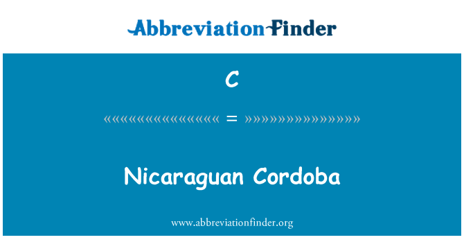 C: Nicaraguanischer Cordoba