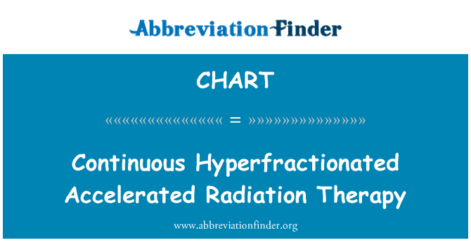 CHART: Nuolat Hyperfractionated paspartėjo radioterapija
