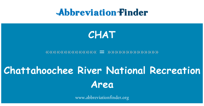 CHAT: Chattahoochee River National Recreation Area
