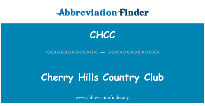 CHCC: Cherry Hills Country Club