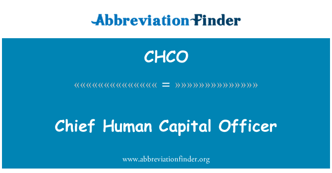 CHCO: Director de Capital humano
