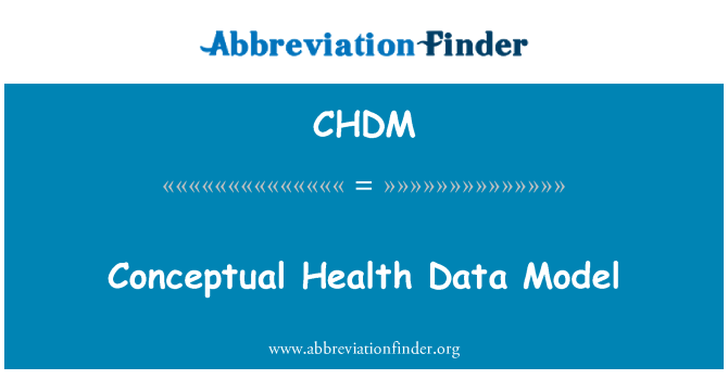 CHDM: Konceptuelle sundhed datamodel