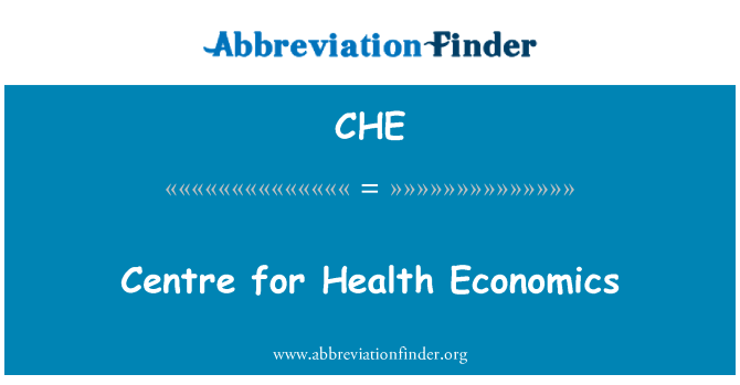 CHE: Központ Egészséggazdaságtani