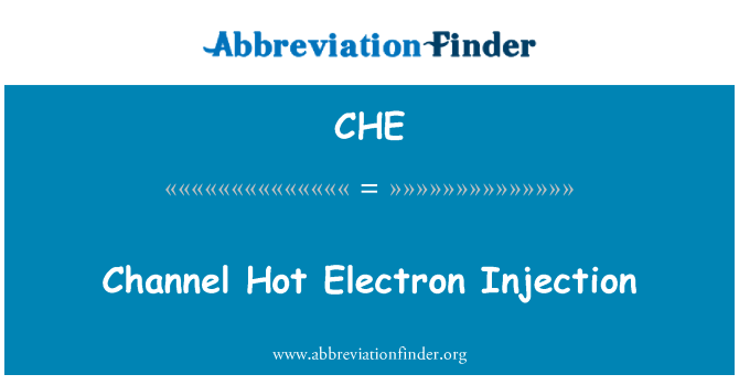 CHE: Injekcija vroče elektronov kanal