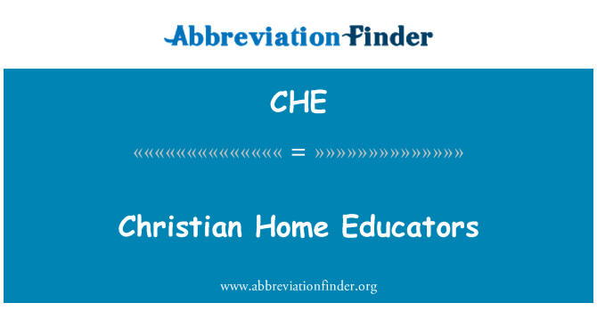 CHE: Christian casa educadors