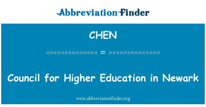 CHEN: Council for Higher Education in Newark