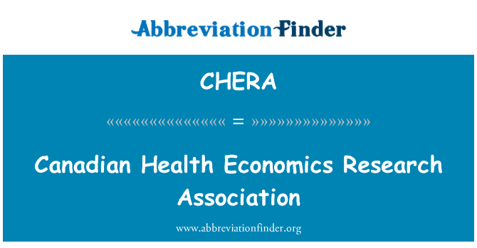 CHERA: Canadiske Health Economics Research Association