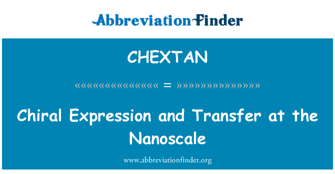 CHEXTAN: Espresyon chiral ak transfè nan Échelle a
